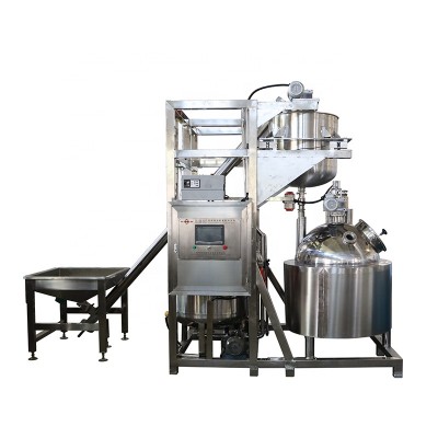 Hard candy making machine with automatic continuously microfilm vacuum cooking machine