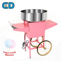 Professional Sugar Cotton Candy Floss Making Machine Large Pretty Pink Candy Floss Maker Pink Carts For Sale