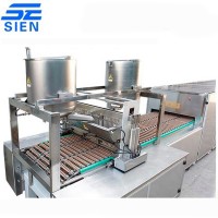 Chocolate Enrobing Bar(snicker) Production Line with Conveyor